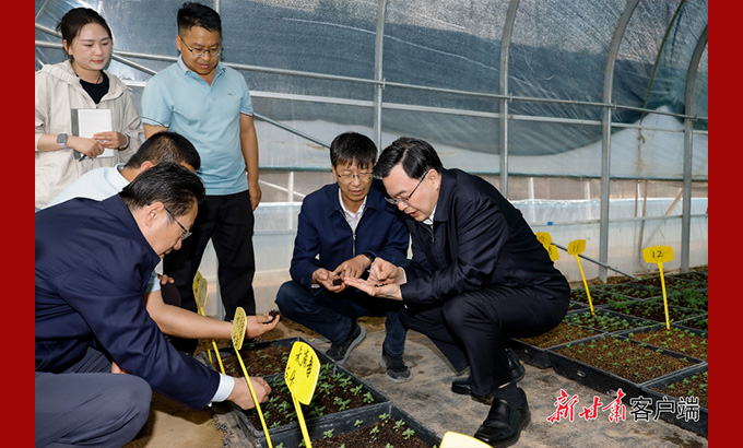 胡昌升在庆阳平凉调研